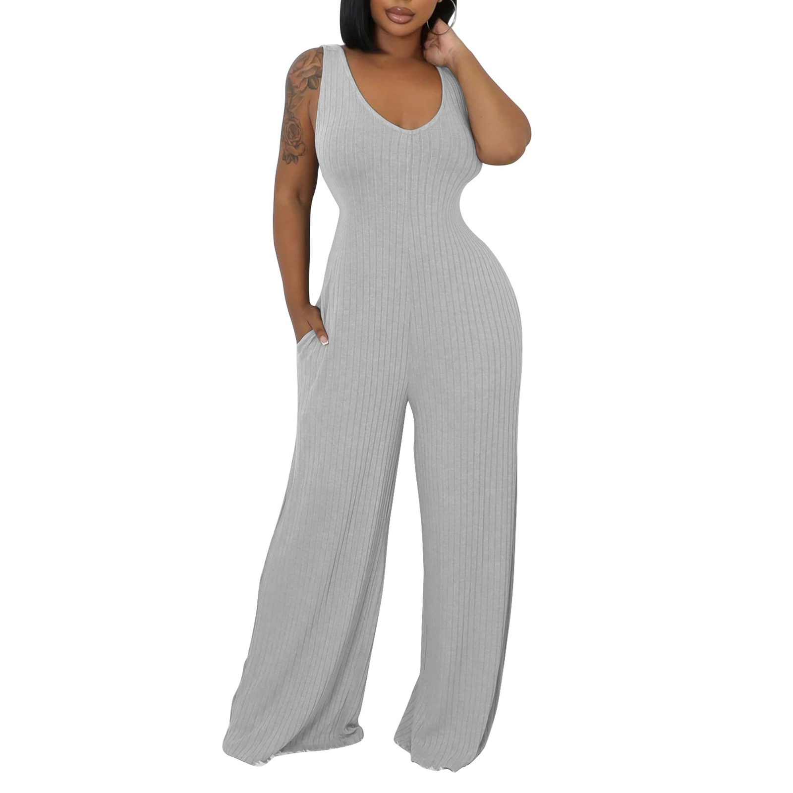 Women's 2 Piece Outfits Long Sleeve Crop Cardigan Wide Leg Pants Jumpsuits Tracksuits Set view 6