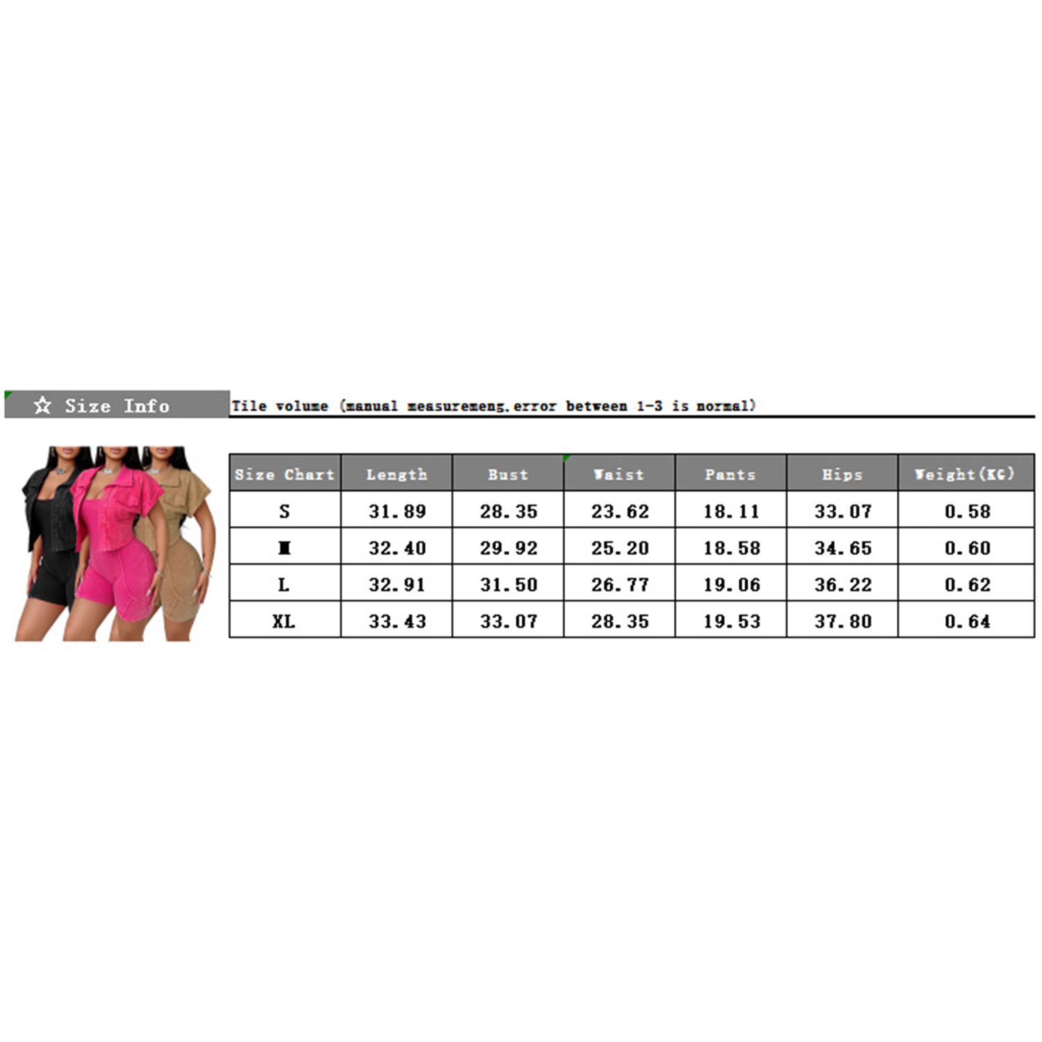 Women's Casual 2 Piece Outfits Short Sleeve Cardigan Top Bodycon Tank One Piece Jumpsuits Shorts Set view 8